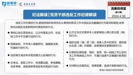 《清廉微課堂》第十期——紀法解讀 黨員干部違反工作紀律解讀(1).jpg 《清廉微課堂》第十期——紀法解讀 黨員干部違反工作紀律解讀(1).jpg
